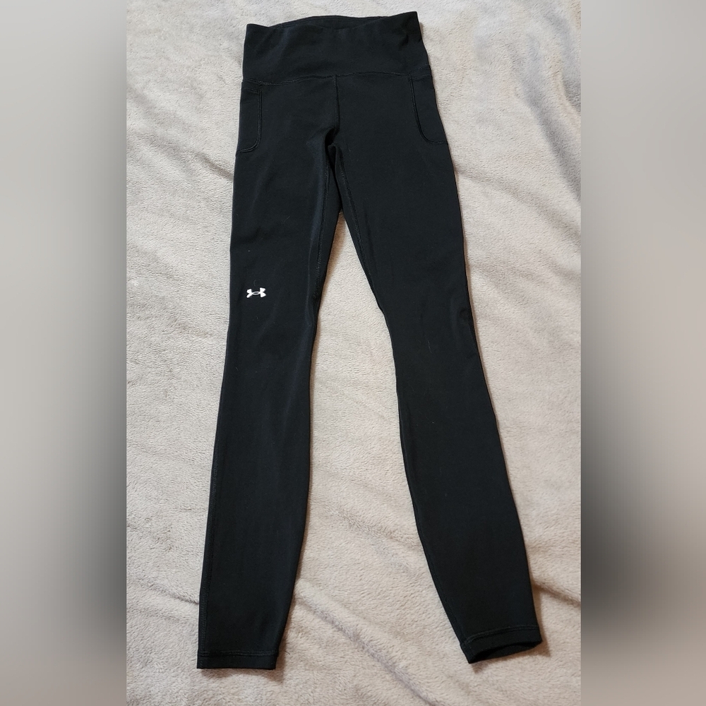 Under Armour‎ Leggings | XS Black Pocket High Rise Athletic